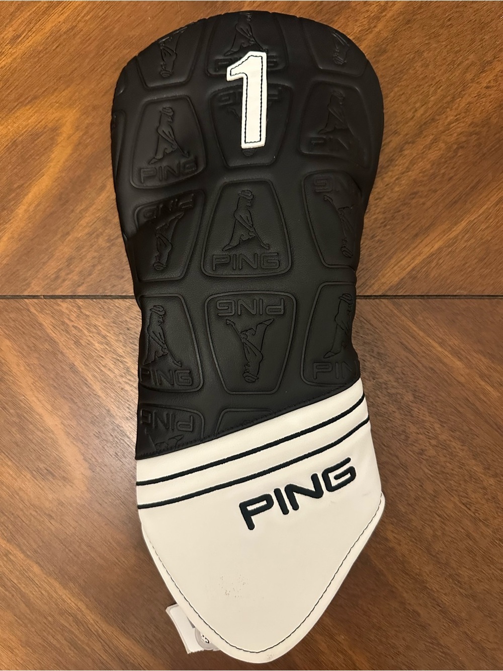 PING Black and White Driver Headcover
